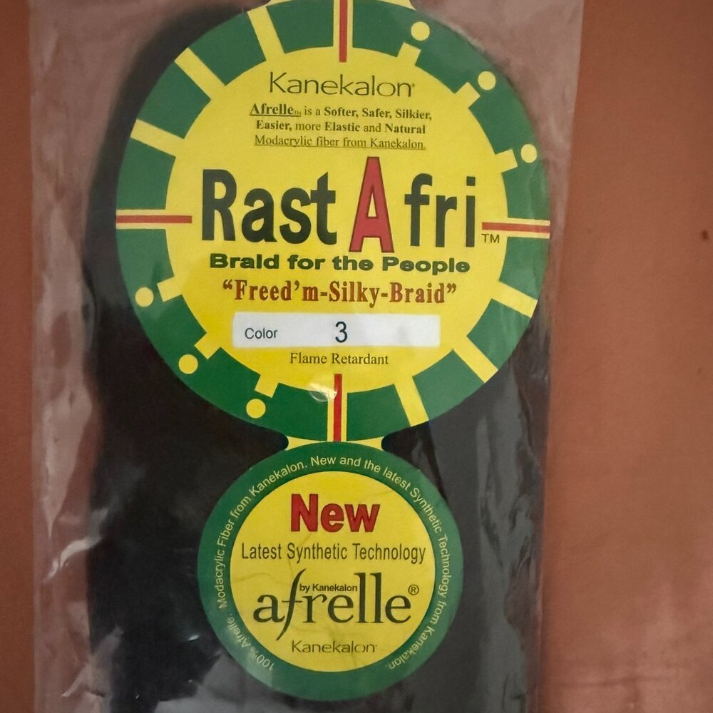 Trenzas RastaFri, 4unidades. , Negro #3 Marca: Rastafri